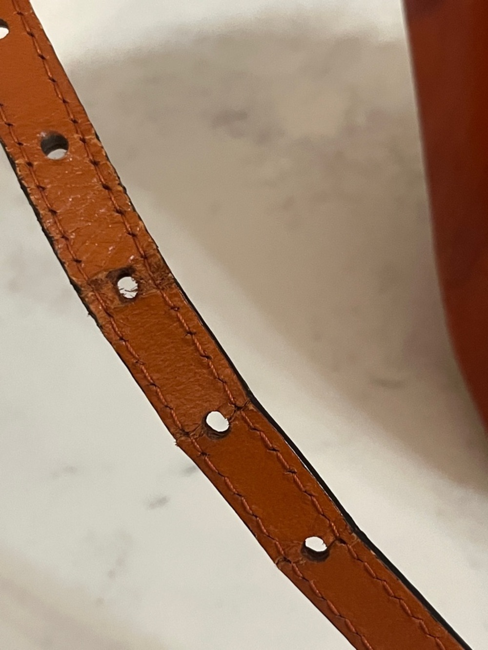 Burberry Orange, Tan & Beige Check Satchel - Picture 11 of 16